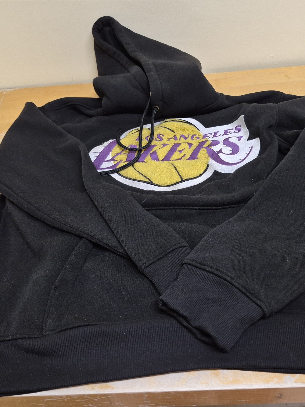 NBA Black Hoodie with White Logo Tag